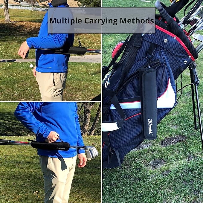 Mini Golf Club Bag Lightweight Portable for 5 Clubs, Adjustable Shoulder Strap, Compact Golf Accessories for Men Women