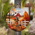 thumbnail image 4 of Thanksgiving Rhodesian Ridgeback Pilgrim Grateful, Thankful, Blessed Fall Welcome Round Wood Sign Ridgebacks Dog Lover Gifts Hanging Wall Home Decor - 00021, 4 of 5