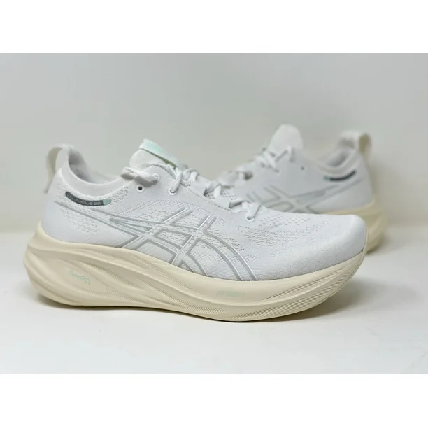1011B794 101 ASICS Gel Nimbus 26 White Off White Running US Size 11.5 Men’s