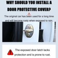 thumbnail image 6 of Teissuly Car Door Protective Cover 4PCS Door Lock Buckle Protective Cover For Car Door Locks Absorber Cushion Thickened Sticker Compre, 6 of 9