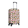 thumbnail image 3 of Daiia Abstract Pink Plaid Butterfly Luggage Cover, Thickened Washable Travel Luggage Covers, Elastic Unique Baggage Covers for 18-20 inch Luggage-Large, 3 of 9