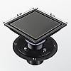 thumbnail image 2 of Shower floor siphon plaza 15 x 15 cm, detachable, food grade 304 stainless steel, matte black, 2 of 5