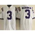 thumbnail image 1 of Mens Lsu Tigers #3 White Beckham Jr College Football Jersey, 1 of 1