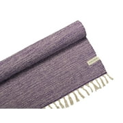 JadeYoga Recycled Cotton Yoga Blanket- Purple