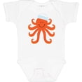 thumbnail image 3 of Inktastic Orange Octopus Cute Sea Creature Nautical Boys or Girls Baby Bodysuit, 3 of 5