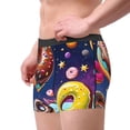 thumbnail image 2 of Fotbe Space Colorful Donut Men’s Total Support Pouch Boxer Briefs, X-Temp Cooling, Moisture-Wicking Underwear, Regular, Long-leg and Trunk-, 2 of 6