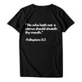 thumbnail image 4 of Patlollav Womens Plus Size Women Shirt Casual Letter Print Pullover Short Sleeve T-Shirt Tops, 4 of 5