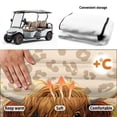 thumbnail image 6 of Uourmeti Golf Cart Seat Covers with Pockets Warp Knitted Terry Cloth, for Club Car DS Precedent 2 Person Seats Golf Carts, Cow Sunflower, 6 of 8