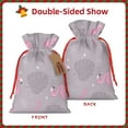 thumbnail image 2 of Honeii Pink Flamingo Print Small Burlap Bags,Christmas Drawstring Treat Bags Gift Bags Reusable Candy Goodie Wrapping Bags for Holiday Party Favors Supplies -Medium, 2 of 9
