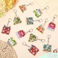 thumbnail image 7 of 12Pcs House Warming Gifts New Home Keychain Acrylic Bulk House Shaped Pendant Keychain Real Estate Agent Key Chain for Welcome Housewarming Party Favors Christmas Customer New Homeowner Supplies, 7 of 7