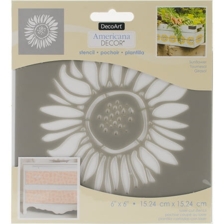 Americana Decor Stencil 6 X6 Sunflower Walmart Canada