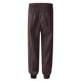 thumbnail image 5 of Mujeres Casual Color Sólido Bolsillos Vendaje Cintura Elástica Cómodos Pantalones Harén Odeerbi ODB-6, 5 of 5