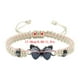thumbnail image 2 of Pulseras para mujer, regalos para mujer, pulsera para enamorados, pulsera tejida a mano para San Valentín, joyería para novias, pulsera con dije de mariposa., 2 of 2