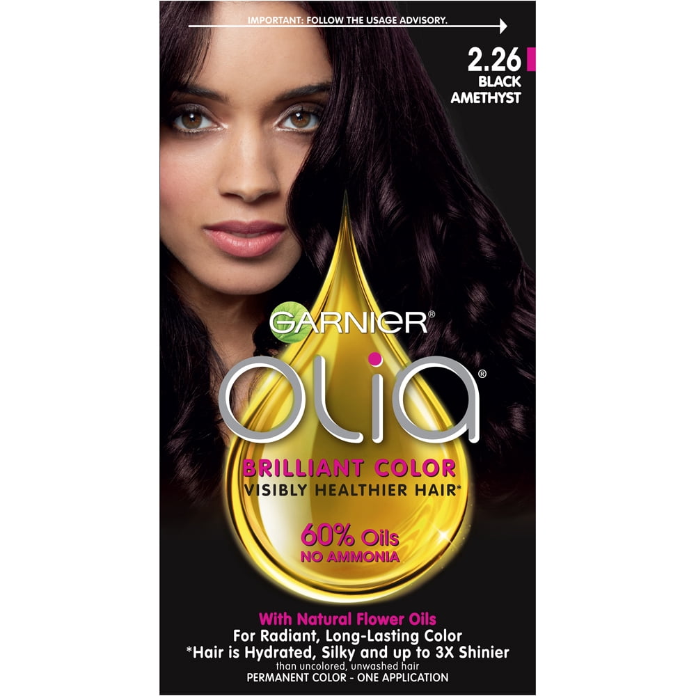 Garnier Olia Oil Powered Permanent Hair Color Bold Collection 2 26 Black Amethyst 1 Kit Walmart Com Walmart Com