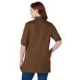thumbnail image 2 of Woman Within Plus Size Elbow-Sleeve Polo Tunic, 2 of 6