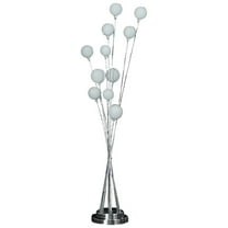 46" Chrome Multi Light LED Novelty Floor Lamp