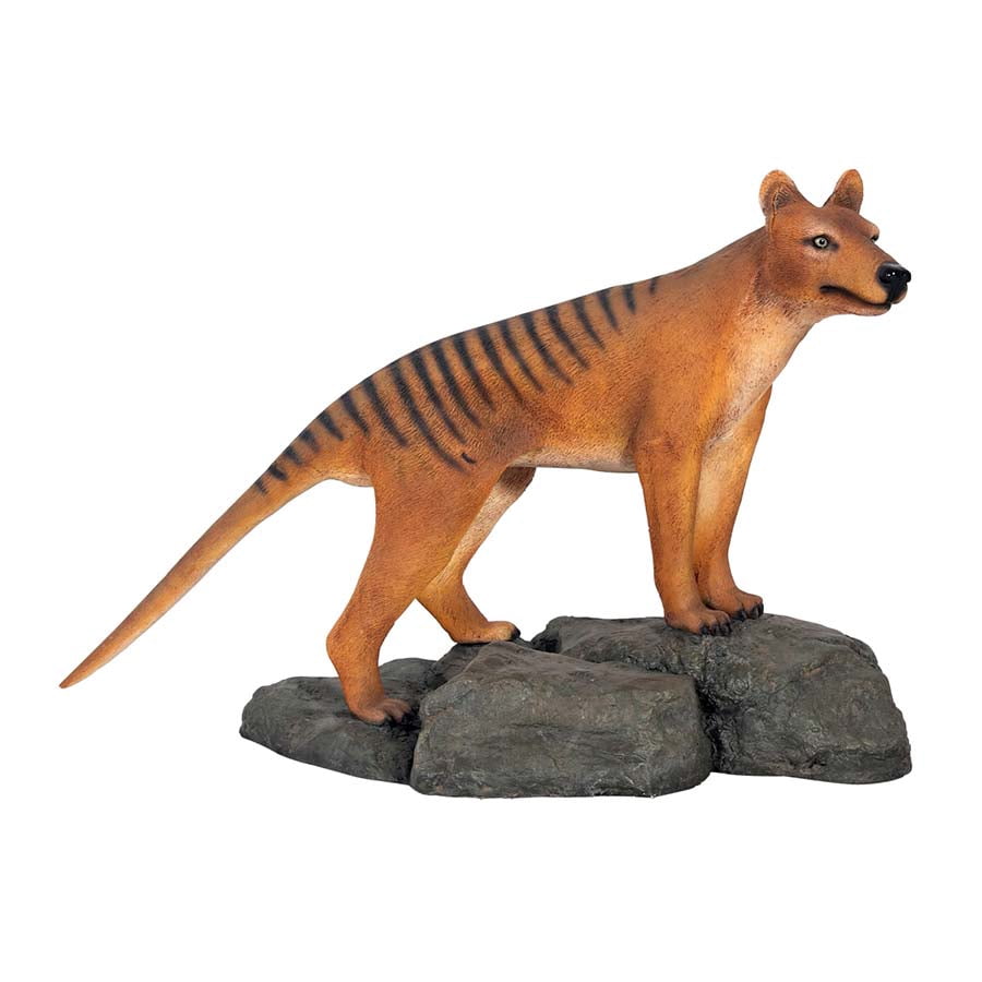 Design Toscano Skulptur Sumatra-Tiger – Handbemalt, Aus Steinsplitt & Harz, Ca. 60x18x33 Cm