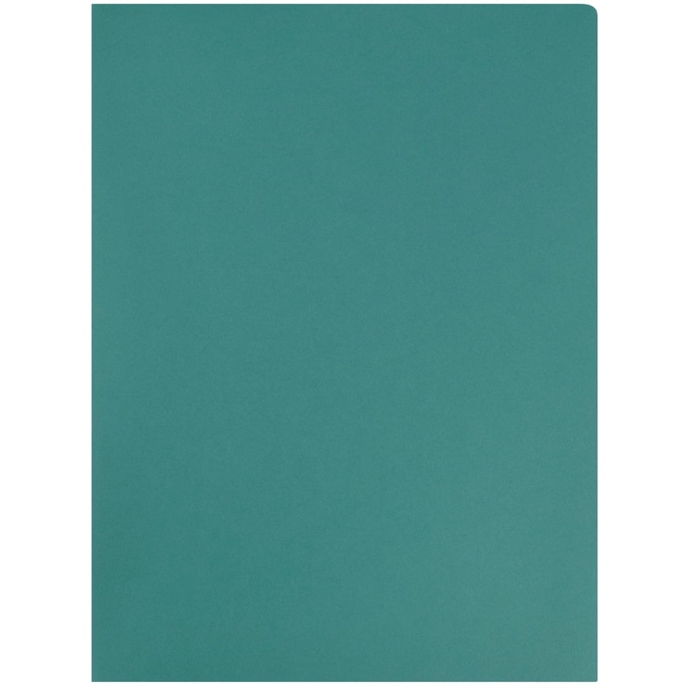 JAM Paper 2 Pocket Matte Cardstock Paper Folder, Teal Blue, 1/Pack