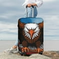 thumbnail image 7 of Susaid Cartoon Bald Eagle USA Print Elastic Washable Suitcase Cover with Hidden Zipper, Fits 18-32 Inch Luggage for Protection During Travel-Large, 7 of 7