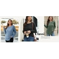thumbnail image 6 of Fantaslook Long Sleeve Shirts for Women Casual Tunic Tops Dressy Crew Neck Pullover Fall Lightweight Sweaters for Women, 6 of 7