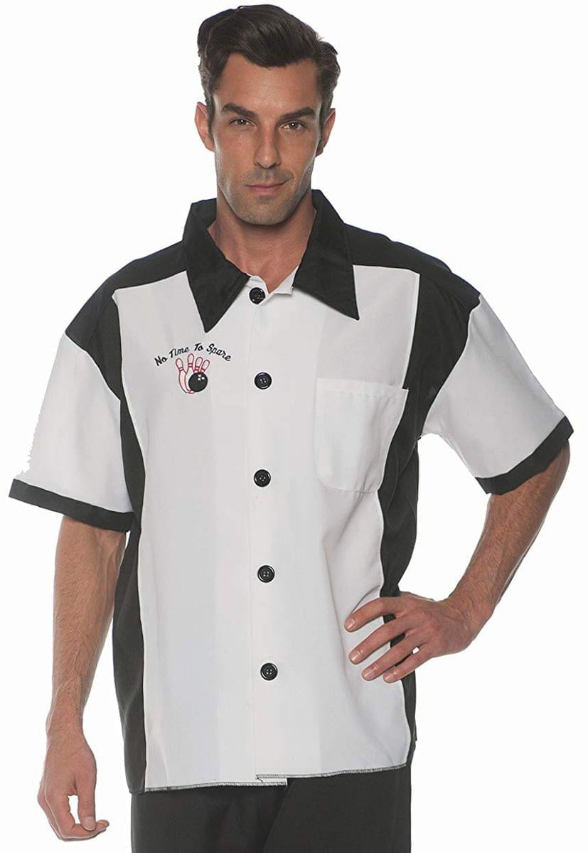 Men's Retro Bowling Costume Shirt - White - X-Large | Walmart Canada