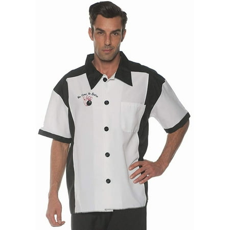 Men's Retro Bowling Costume Shirt - White - XX-Large | Walmart Canada