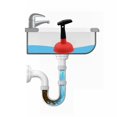 thumbnail image 3 of Sink Plunger, Easy to use Mini Plunger with Short Handle, Powerful Plunger Unclogging Tool for Kitchen Sink, Shower, Bathroom Drains, Bath, Yellow, 3 of 6