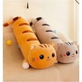 thumbnail image 3 of Long Happy Cat Plush Pillow,Stuffed Animals Cat Pillow Cute Sleeping Throw Pillow,Soft Body Pillow Doll Toy Gift for Girlfriend Kids (Brown,20in/50cm), 3 of 5