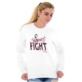 thumbnail image 5 of Support The Fight Breast Cancer Aware Women Crewneck Sweatshirt Brisco Brands S, 5 of 6