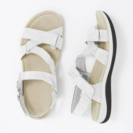 

〖Yilirongyumm〗 White 39 Sandals Women Thick-Soled Leisure Shoes Women s Fashion Casual Outdoor Breathable Sandals Women s Sandals