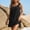 Black, variant on Women Spaghetti Strap Beach Cover Up Dress Shoulder Tie Ruffle Hem Textured Summer Casual Tunic White Free Size