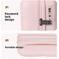 thumbnail image 4 of 12-inch Carry-On Luggage with  Combination Lock Lightweight & Durable Mini travel suitcase Makeup Box, 4 of 5