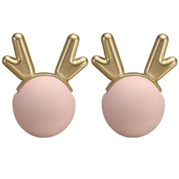 HDJNal Pink Loong Shape Cabinet Knobs - Set of 2 - Ceramic Drawer Pull Handle Kitchen Cupboard Wardrobe Knob Kid's Room Decorative Furniture Hardware