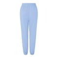 thumbnail image 6 of IYYVV Womens Sweat Pants with Pockets Elastic Waistband Petite Lounge Pants Baggy Sweatpants Solid Color Sweatpants Joggers Blue L, 6 of 6