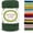 Army Green, variant on Macrame Cord 3mm x 219yards, Colored Rope Natural Cotton Cord, 4 Strand Twisted Yarn String for Crafts, Supplies - Handmade Plant Hanger Wall Hanging (Navy Blue) Navy Blue 3mmx219yards