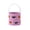 Purple, variant on Floleo Reversible Halloween Candy Basket with Handle, Cute Ghost Skull Print Fabric Treat Bag, Reusable Party Decor Storage Bin for Snacks Gifts – 8.85in.