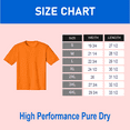 thumbnail image 2 of Zfeel Men Crew Neck Hi Vis Pure Dry Fit Poly T-Shirt, Short Sleeve, Safety Neon Orange, L, 6 Pack, 2 of 7