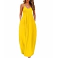 thumbnail image 1 of Vestido Wolddress 2025 para mujer, casual, sin mangas, talla grande, amarillo, 1 of 6