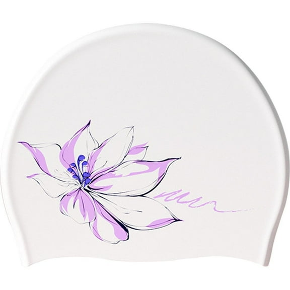 Adult Swimming Caps&Hat, Comfortable Non-Slip Lining Waterproof Silicone Swimming Hat,1pcs