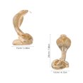 thumbnail image 2 of LIFKOME Statue de Serpent : Figurine Animale Dorée Sculpture Feng Shui Ornement Sculpture Richesse Résine Thé Animal 20cm, 2 of 8