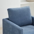 thumbnail image 4 of Lovableguy Modern Swivel Accent Chair,360 Degree Upholstered Barrel Chair Armchair,Comfy Single Sofa for Living Room Bedroom Nursery,Chenille,Blue, 4 of 9