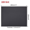 thumbnail image 3 of Uxcell 220 Grits Waterproof Sandpaper Wet Dry Sand Paper Wood Furniture Finishing Silicone Grey 5pcs, 3 of 5