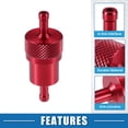 thumbnail image 3 of Filtros de combustible en línea universales de Bargains únicos para gasolina para motores pequeños, bicicleta, ATV, motocicleta rojo, 3 of 7