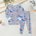 thumbnail image 2 of 1-10 Year Boys Girls' 2-Piece Pajamas Set Long Sleeve Sleepwear Pjs For Kids and Toddler Boys Girls Casual Homewear,2-3 Years, 2 of 6