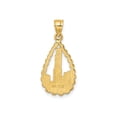 thumbnail image 3 of 14K Gold Chicago Skyline/Willis Tower Teardrop Charm, 3 of 4