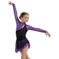 thumbnail image 4 of TSSOE Children Girls Figure Ice Skating Dress Gymnastics Lyrical Dance Latin Jazz Competitions Outfit Dancewear Purple 10, 4 of 6
