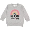 thumbnail image 2 of Inktastic My Auntie Loves Me Niece Rainbow Toddler Sweatshirt, 2 of 4