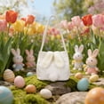 thumbnail image 6 of OAVQHLG3B Easter Baskets, Bunny Easter Basket for Egg Hunt, Reusable Velvet Easter Basket with Bunny Ears for Easter Games, Party Gifts & Spring Decoration, 6 of 6