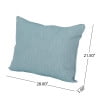 thumbnail image 7 of Noble House Attola Outdoor Fabric Club Chair Cushions (Set of 2) in Teal, 7 of 7