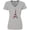 AC-Heather Grey, variant on Inktastic Eiffel Tower in Paris with Flowers and Pink Banner Women's V-Neck T-Shirt